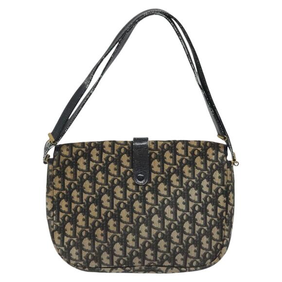 DIOR Trotter Canvas Shoulder Bag Navy - Picture 3 of 12